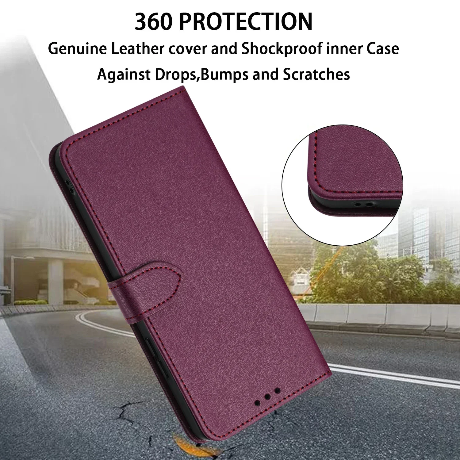 Flip Leather Case for Samsung Galaxy A04 A05S A13 A14 A15 A23 A24 A25 A33 A34 A35 A53 A54 A55 A22 A32 A52 4G 5G A06 A30 A50 A51