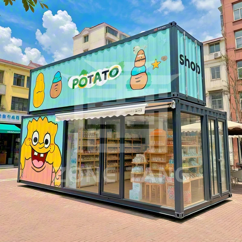 Casa contenitore modulare Filippine Vendita calda Resistenza al vento Casa piatta Confezione Prezzo di fabbrica Case prodotte Villa di alta qualità