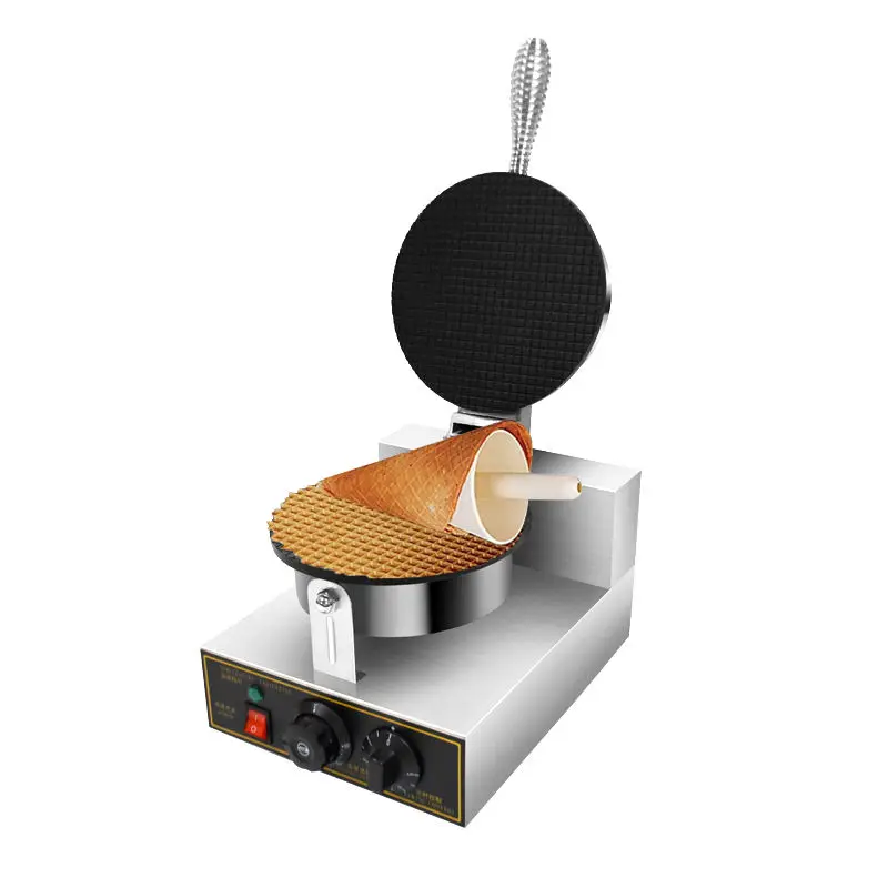 Commercial Factory Cheap Price Electric Ice Cream Cone Maker 110V/220V Waffle Non-Stick Iron Cone Maker Egg Roll Cake Oven