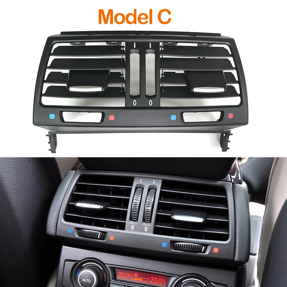 Verbesserte hintere Konsolen-Luftzirkulation, AC-Entlüftungsgitter-Panel-Abdeckung für BMW X5 X6 E70 E71 E72 2007–2013 64226958748 – Detail 13