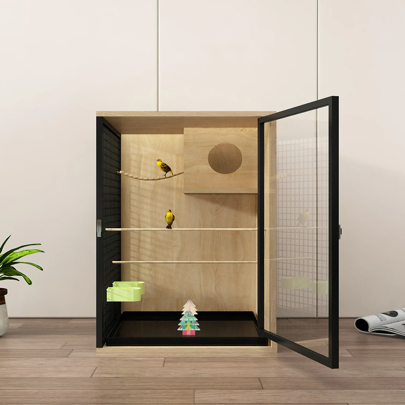 

Parrot Perch St Bird Platform Toy Wooden Cage Accessories Parakeet Cockatiel St Solid Wood Resting Place Small Pets