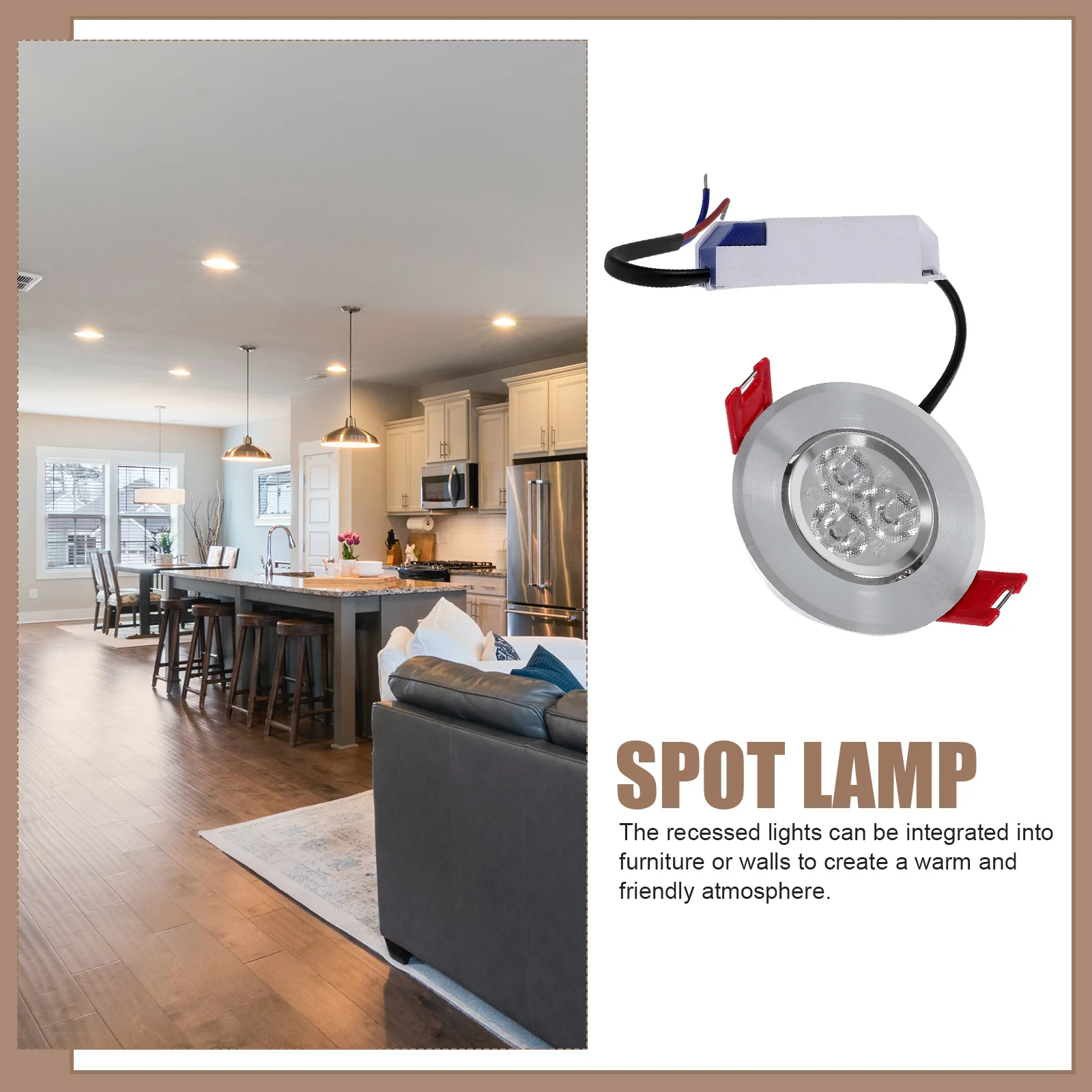 3W LED Spotlights Ceiling Recessed Lighting Adjustable Angle Home Office Store Cafe Exhibition Hall Night