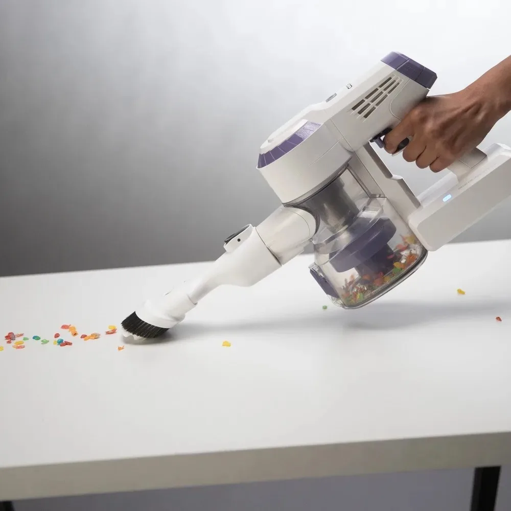 Wireless ultra light stick vacuum cleaner suitable for hard floors and low plush carpets