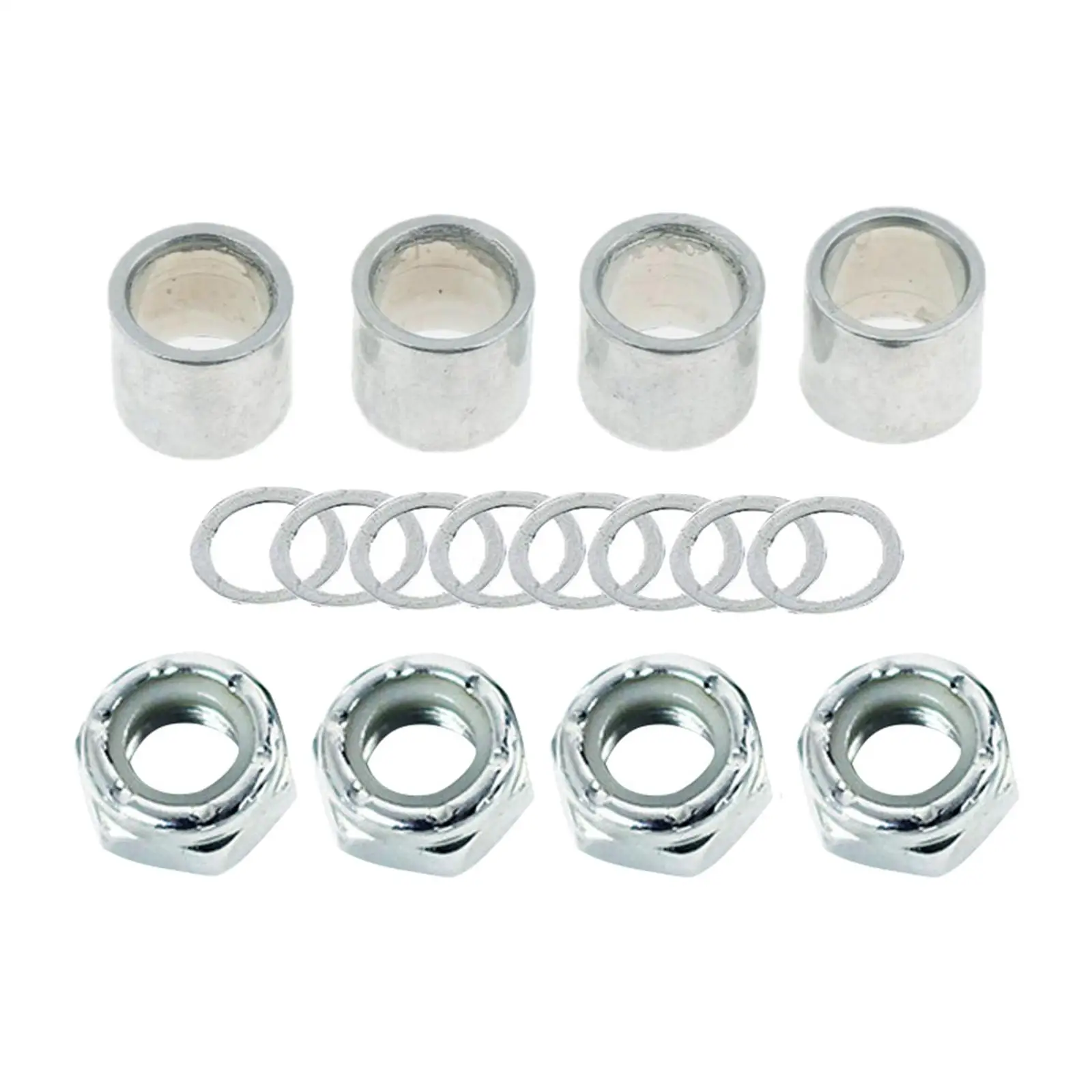 Skateboarding Cruiser Repair Part Truck Hardware Set Bearing Spacers Speed Rings Nuts for