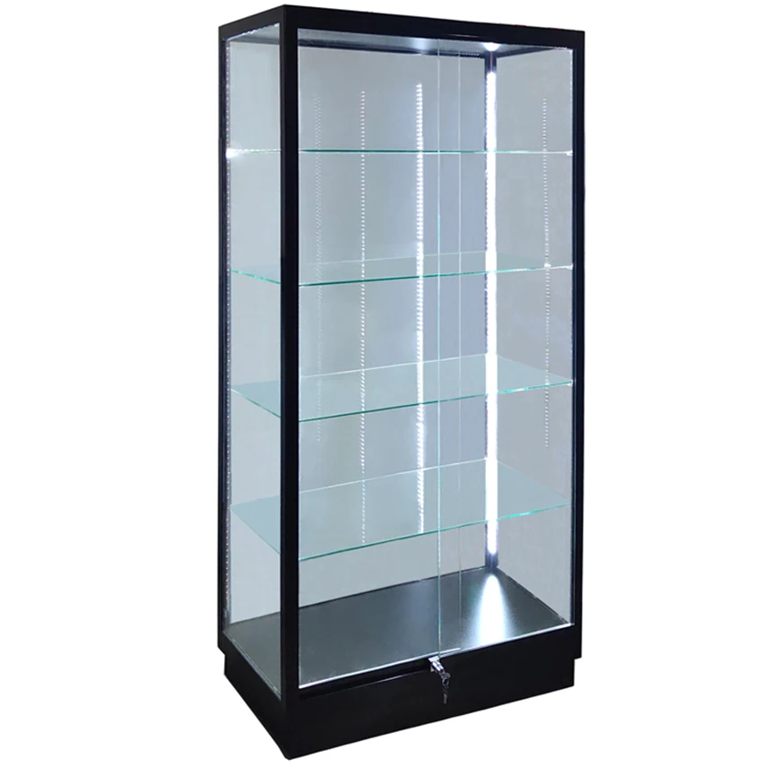 Desain furnitur toko aksesoris ponsel kelas atas, etalase kaca untuk pajangan toko ponsel