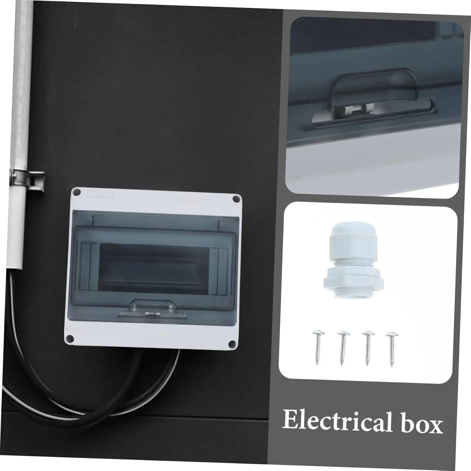 IP65 Waterproof Junction Box Surface-mounted 8 WAY Fuse Box for Outdoor Areas Garden Electrical Plastic Distribution Box