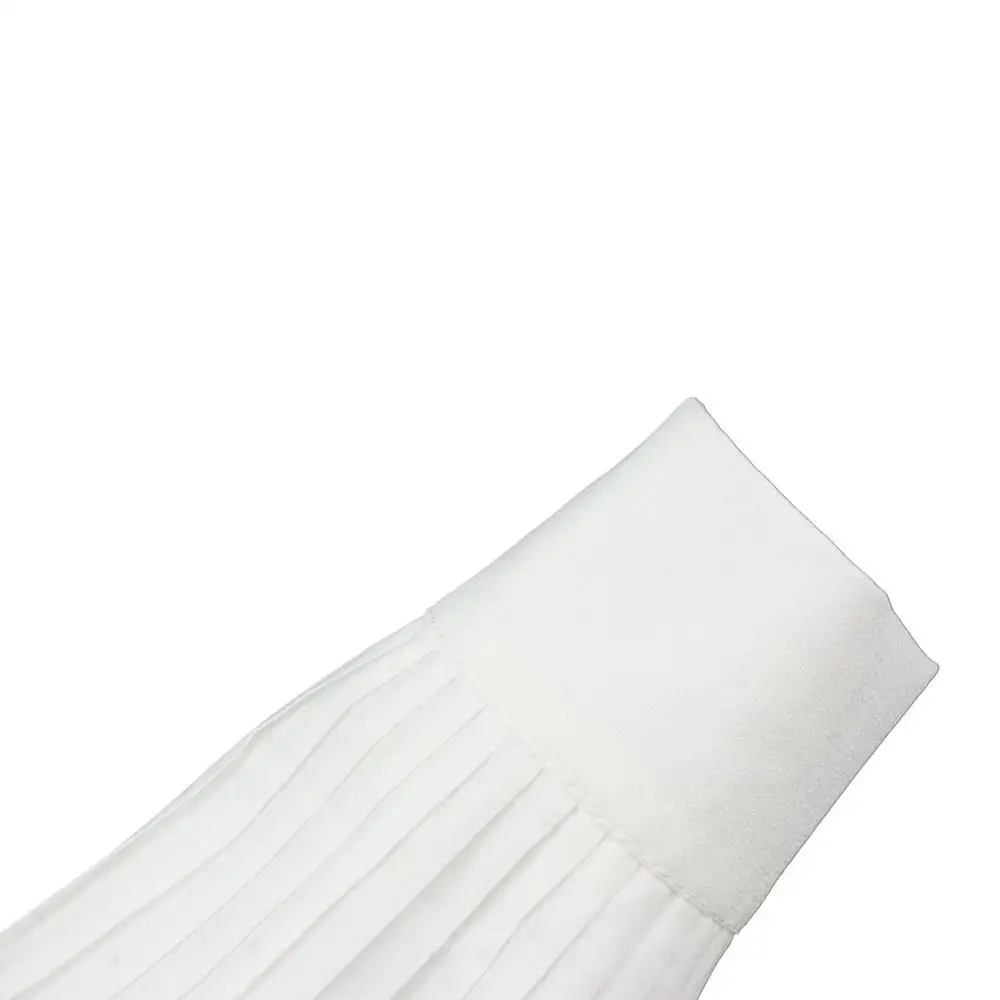 Ruffles Pleated Fake Sleeves Chiffon Ruched Fake Flared Sleeves Sweater Horn Cuffs Detachable Cuffs Hand Wrist Cuffs