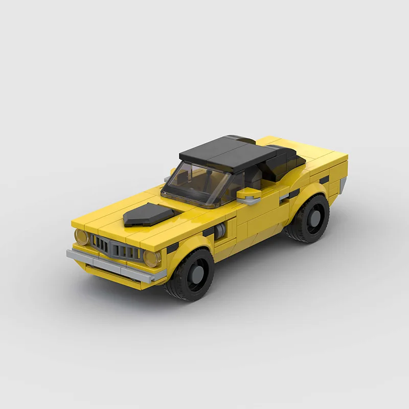 Plymouth Cuda compatible Lego moc small particle children's toy building block puzzle assembly