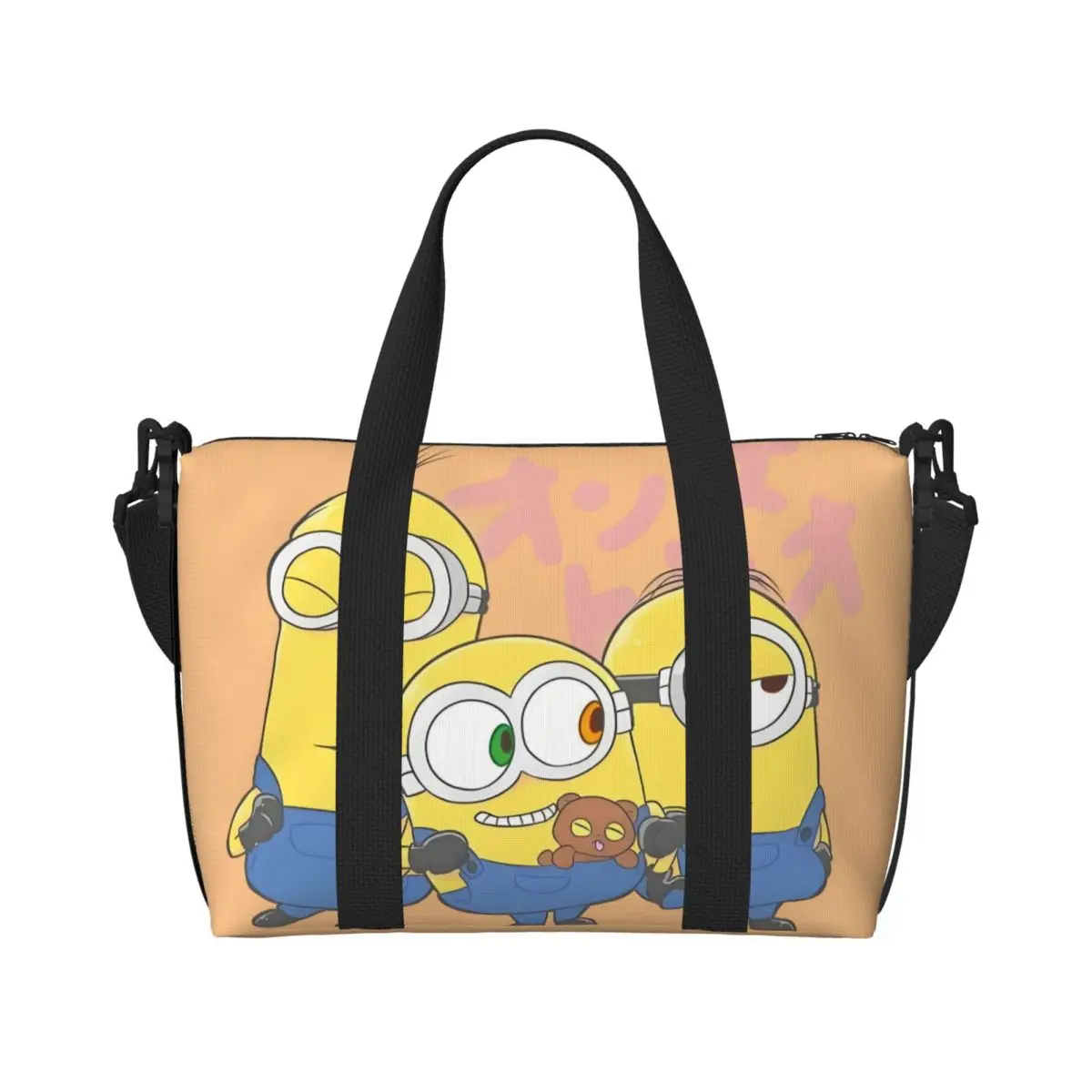 

Изготовленная на заказ пляжная большая сумка M-Minions для женщин, дорожные сумки для пляжного спортзала с большим отделением