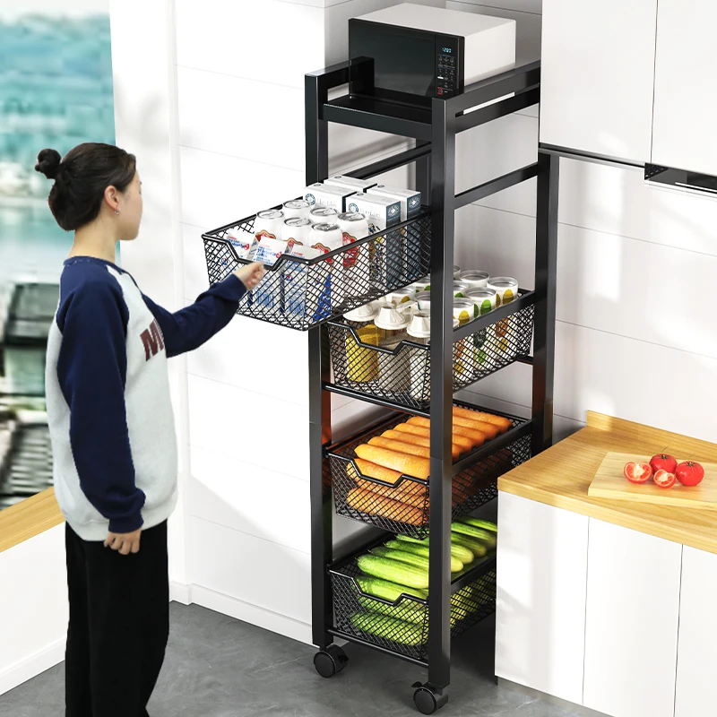 

Storage Cart Trolley Kitchen Islands Furniture Storages Shelf Things Organizer Wheels Auxiliary Carrito Verdulero De Cocina