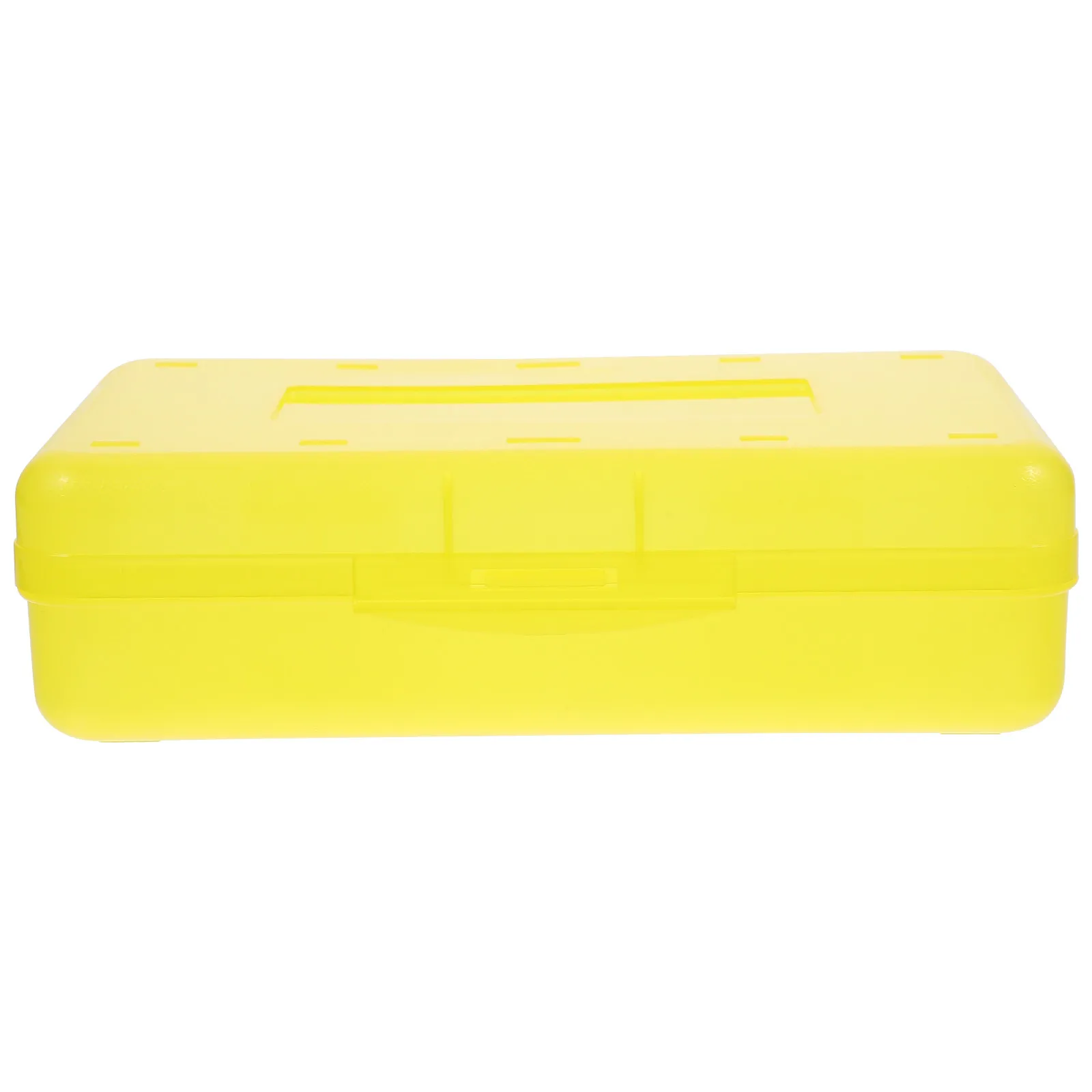 Plastic Pencil Case Transparent Hard Shell Multi Functional Storage Box for School Office Home Teachers Teens Artists Painting