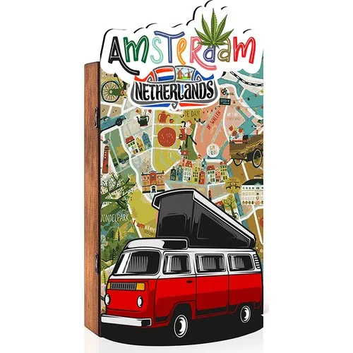 Arti2tr Decorative Amsterdam Themed 3D Keychain Box