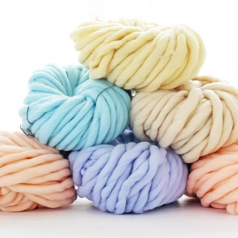 Iceland Wool Yarn Ultra Thick Knitting Yarn Thread DIY Coarse Wool Threads for Hand Woven Pet Blanket Air Conditioning Blanket