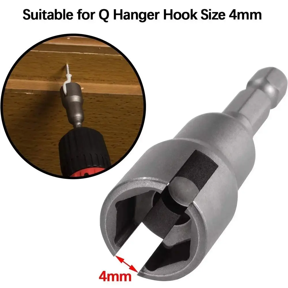 1PC Wing Nut Drill Socket Wrench Tool Set, 1/4" Hex Shank Butterfly Socket Adapter, 65mm for Power Wing Nut Driving