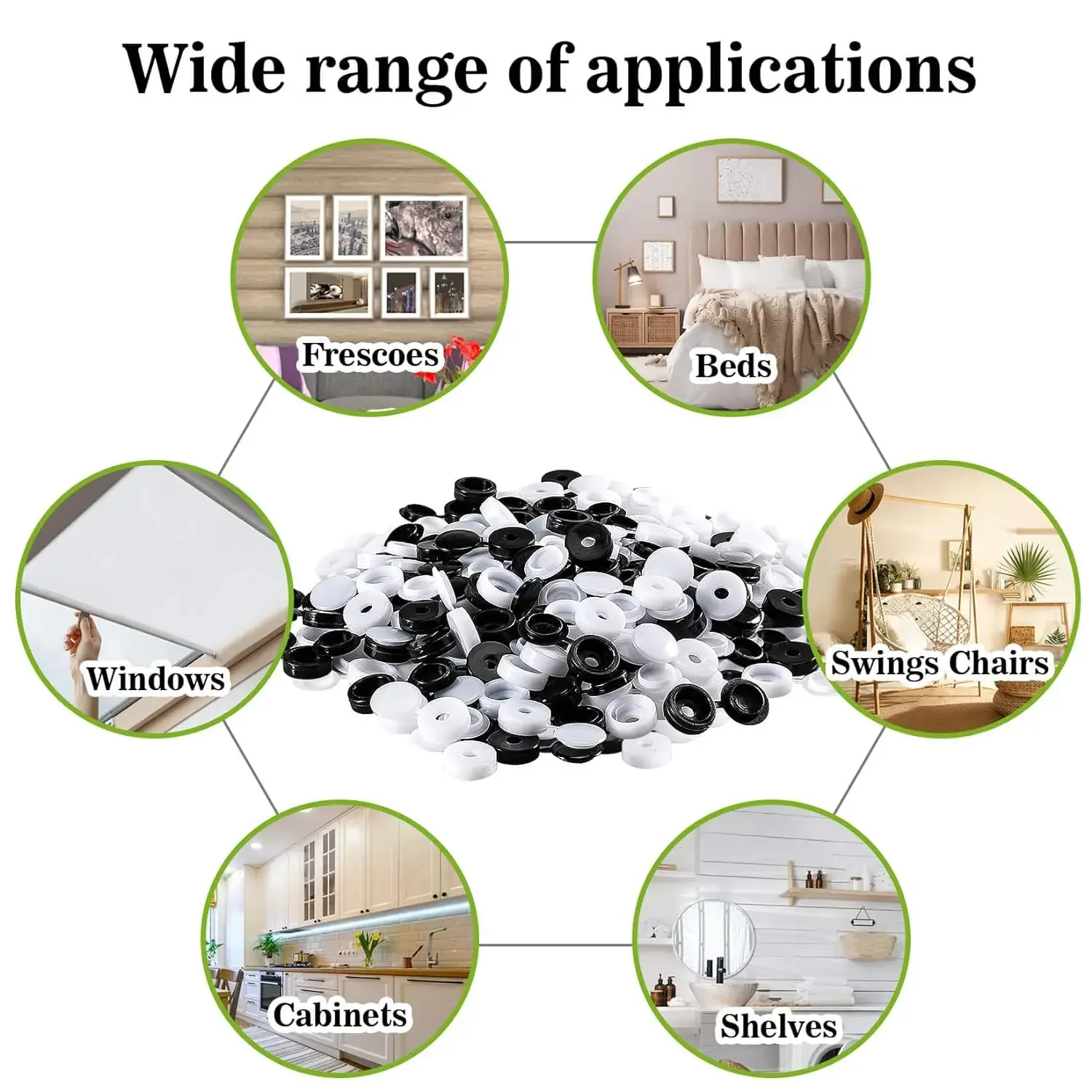 500/100Pcs Nails Screw Caps Plastic Protective Covers 7 Colors Phillips Screw Decorative Cover Cross Screw Folding Cap