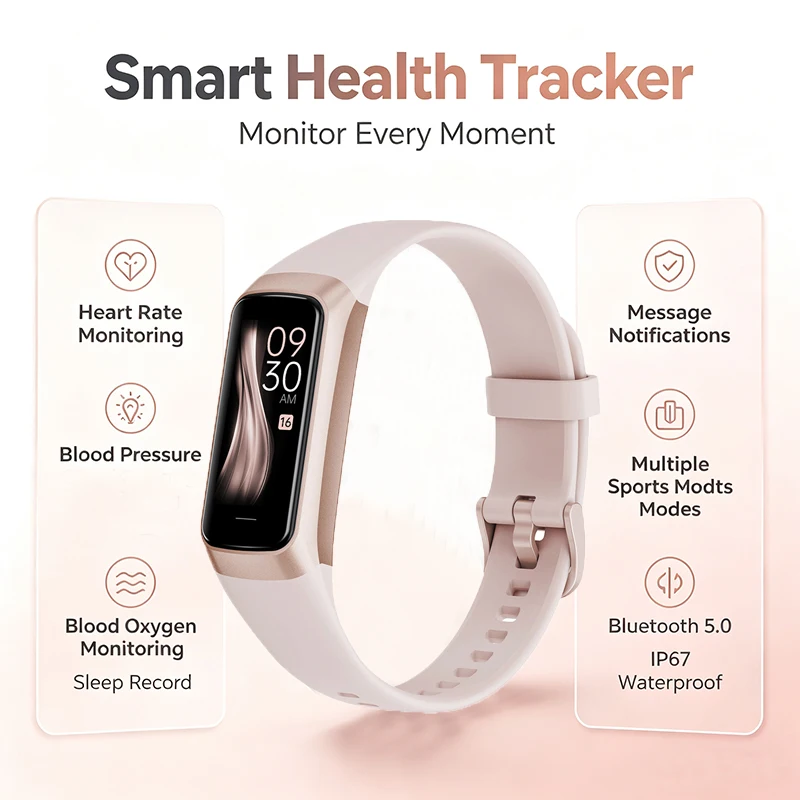 LIGE 2026 NEW Smart Watch Men Fashion Ladies Watch IP67 Waterproof Body Temperature Smart Bracelet Sport Fitness Tracker Watches