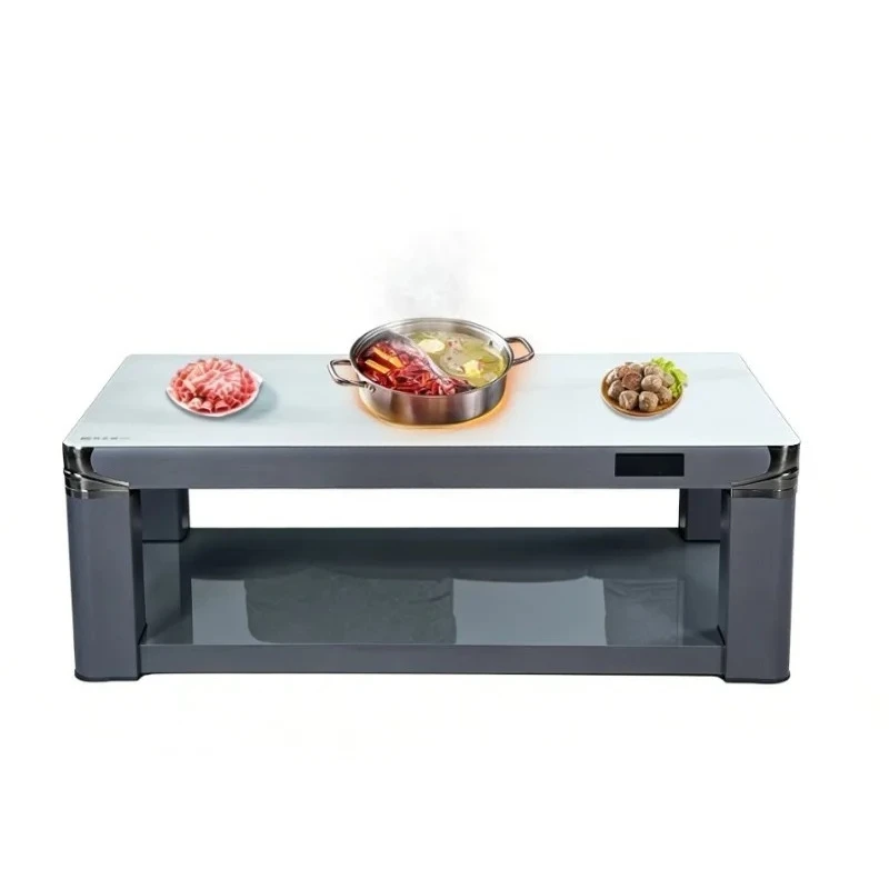 Multifunctional Electric Heating Coffee Table Fire Pit Heater Oven Lifting Fast Heating Safe For  Home  Living Room Roasting Use