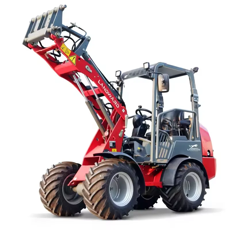 Personalizza l'Europa Caricatore diesel a quattro ruote motrici Cina caricatore frontale Mini dispositivo carrello elevatore agricolo a quattro ruote agricolo