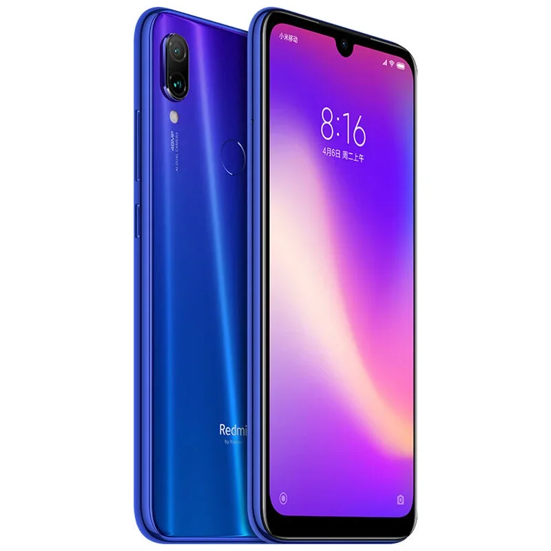 Xiaomi-Smartphone Redmi, Nota 7 PRO, 6GB, 128GB, Snapdragon 660AIE, telefone móvel Android, 48.0MP + 5.0MP, câmera traseira, celular original