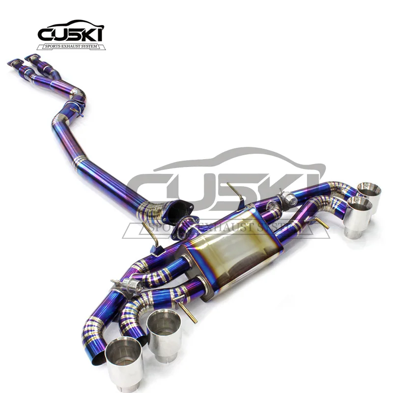 High Performance Catback Exhaust For NISSAN GTR GT-R R34 3.8TT 2008-2022 Titanium alloy Racing Car Catback Muffler Exhaust Pipe