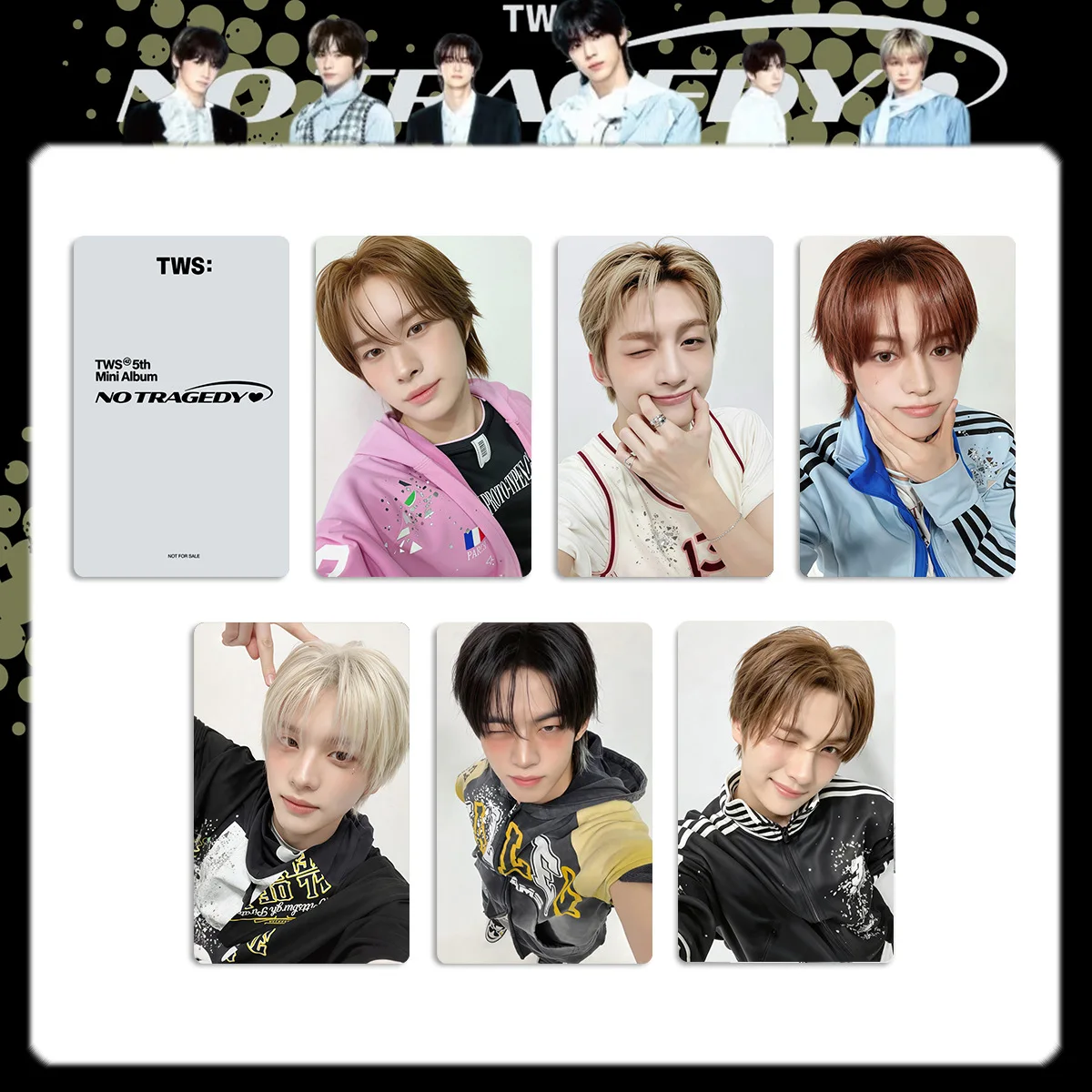 New Kpop mini 5th album EP NO TRAGEDY,Shinyu Dohoon Hanjin TWS