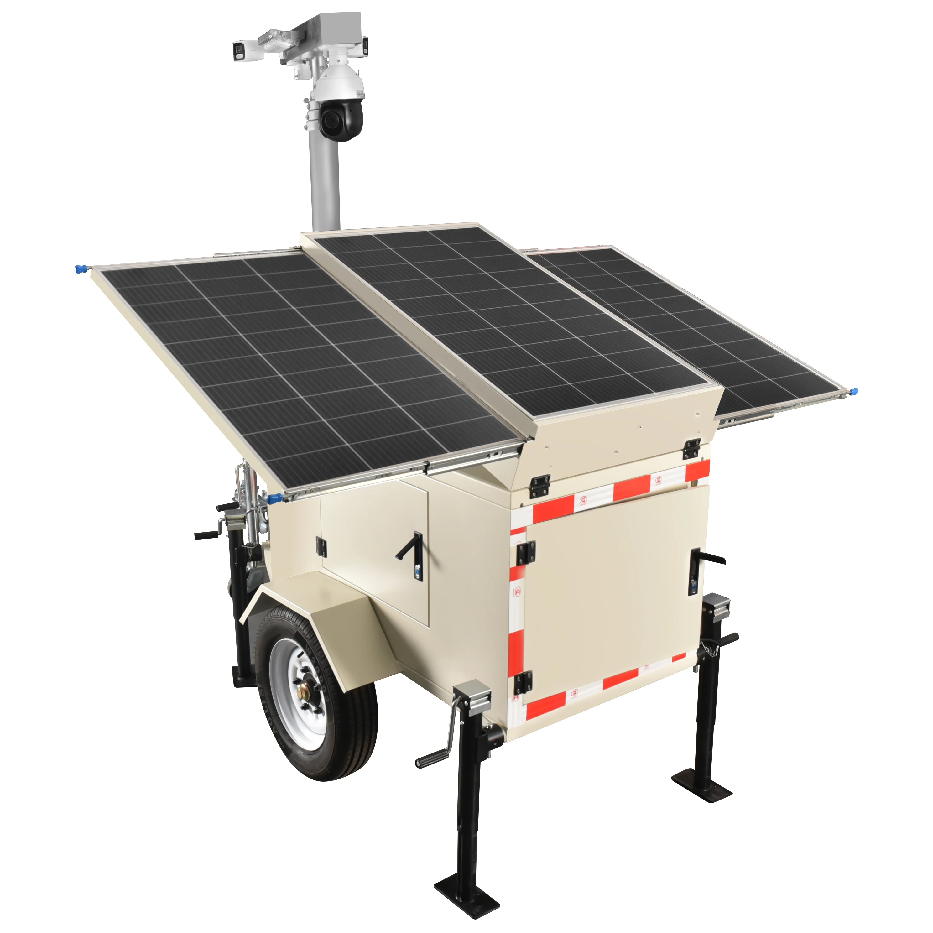 Manufacturer Wholesale Powered Generator Solar Powered Standalone CCTV Trailer CCTV Camera System