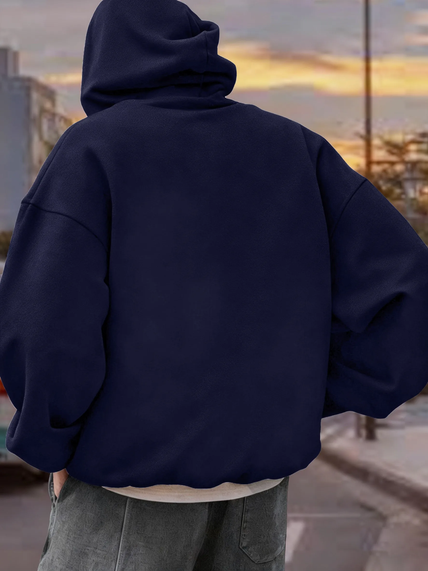 لا لدي وقت شرح لك مضحك نمط الخريف الرجال هودي جيب هوديي عادية الصوف البلوفرات الناعمة الهيب هوب الملابس