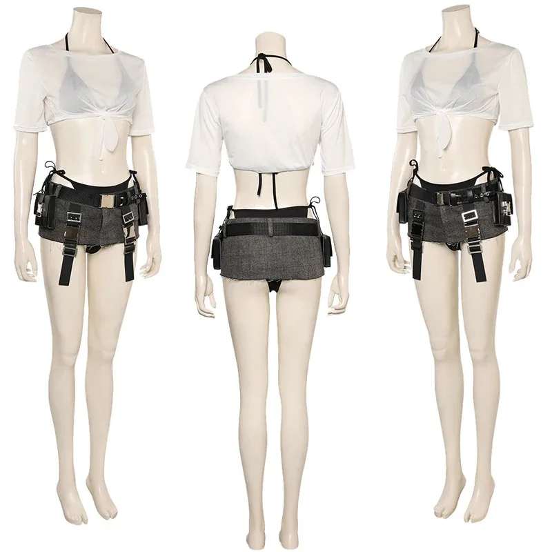 تيفا لوكهارت تأثيري بحر بدلة الشاطئ أنيمي لعبة السابع زي تمويه الكبار النساء فانتازيا Outfits6;d'3,h'7.b;