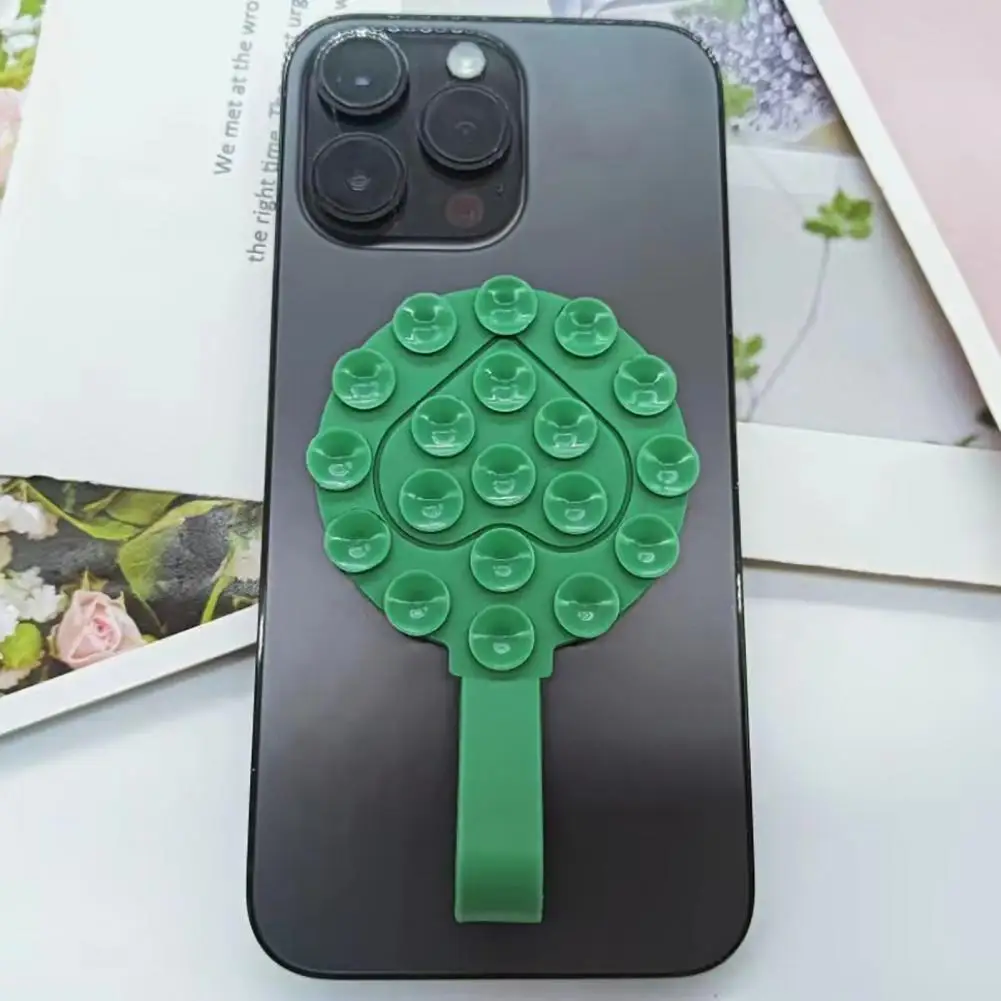Silicone Magnetic Suction Cup Phone Holder Mount Mirror Shower Car Phone Case Grip Stand Holder For All Phones