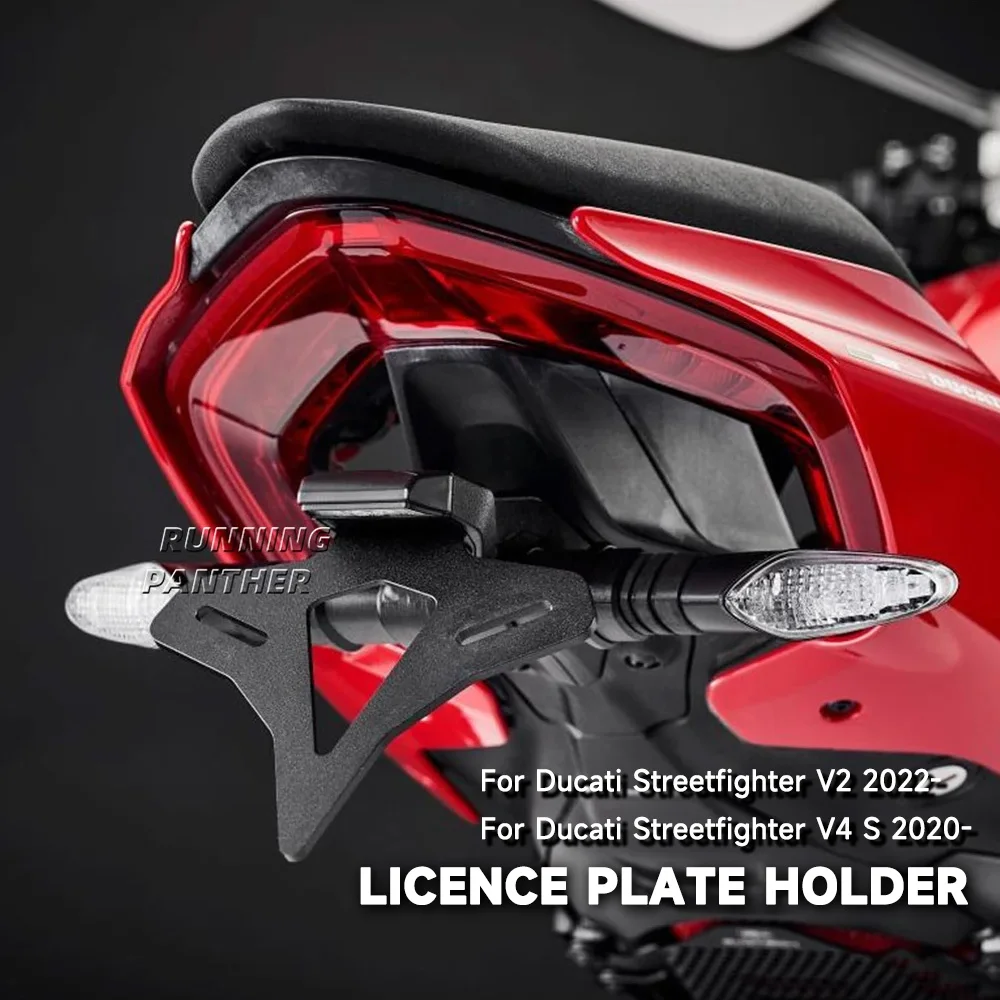 

FOR Ducati Streetfighter V4 S V4S V2 v2 Motorcycle Accessories Rear Short Tail Stock License Plate Holder Tailstock Frame Bracke