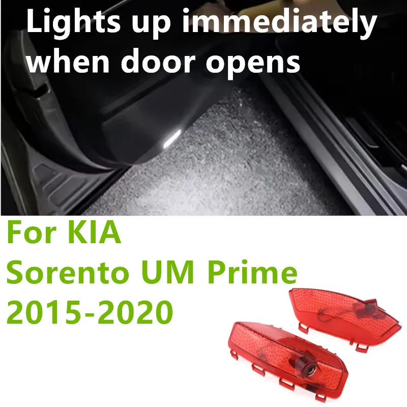 

2 шт. светодиодный дверной приветственный свет с логотипом Ghost Shadow, прожектор для KIA Sorento UM (3-го поколения) Prime 2015 2016 2017 2018-2020