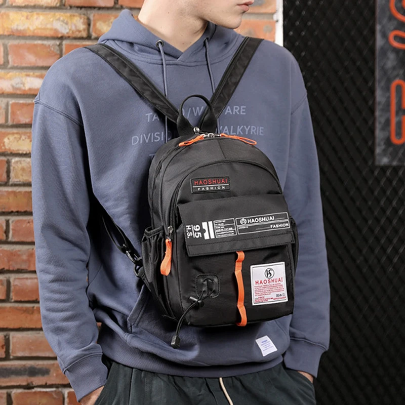 Men Backpack Sling Chest Bags Shoulder Bag Travel Military Sports Multi-Functional Nylon Male Knapsack Small Rucksack