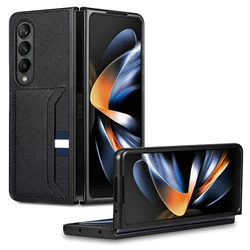 Leather Card Slot Folding Funda Case for Samsung Galaxy Z Fold 7 6 5 4 fold7 fold6 fold5 Fold3 Fold4 Fold 3 2 Fold2 Capa