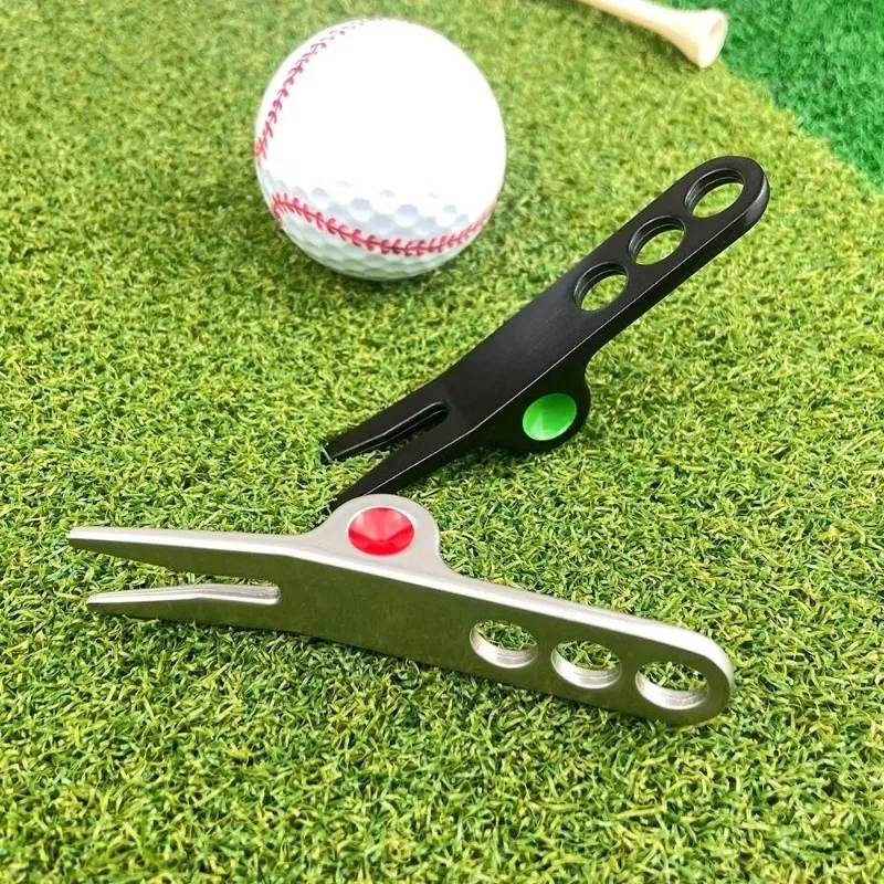 Golf Divot Pitch Repairer Tool Golf Fork Prongs For Putting Green Pitch Lawn Maintenance/Groove Clean/Mark Ball Training Aids