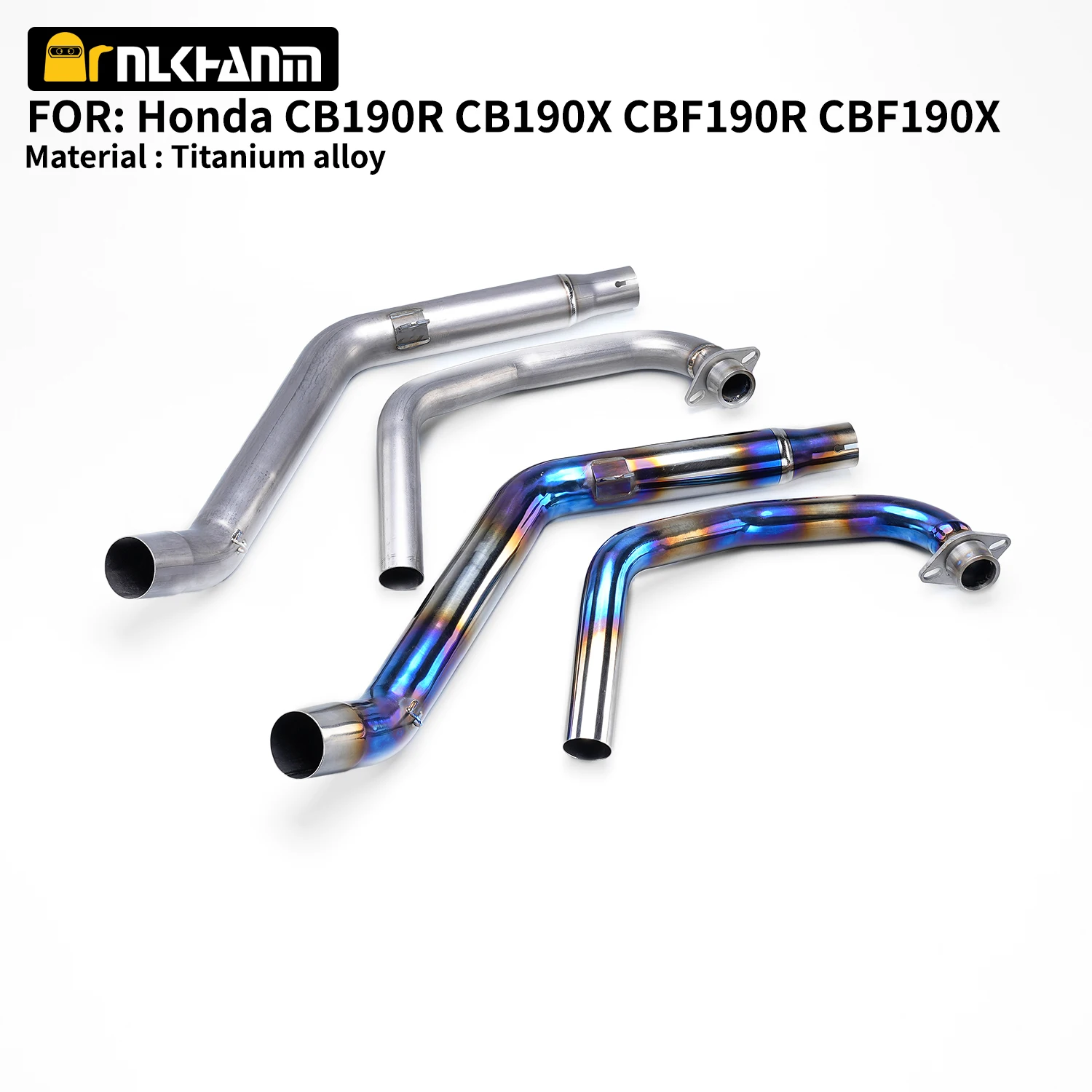 

For HONDA CB190 CB190R CBF190X CBF190R Motorcycle Front Pipe Exhaust Slip on Motocross Full titanium alloy System Connect Link