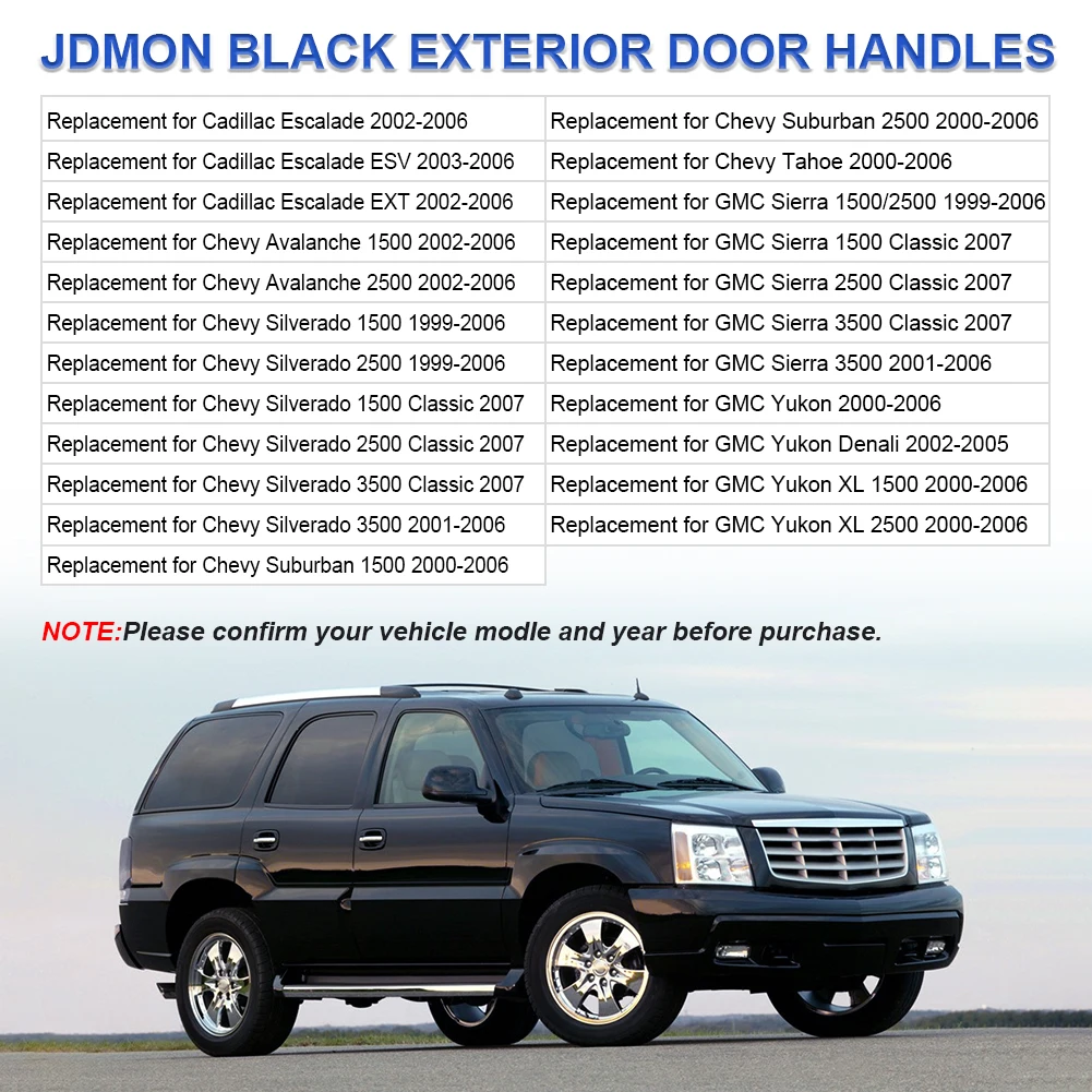 Car use for chevrolet silverado 1999 2000 2001 2002 2003 2004 2005 2006 2007 outer door handle GMC Sierra black handle