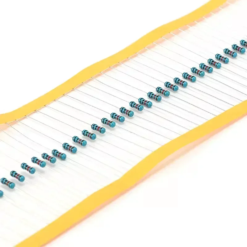 5000pcs/lot 1/6W Metal Film Resistor 1% Five Color Ring DIP Resistor 1R-10M Whole Box