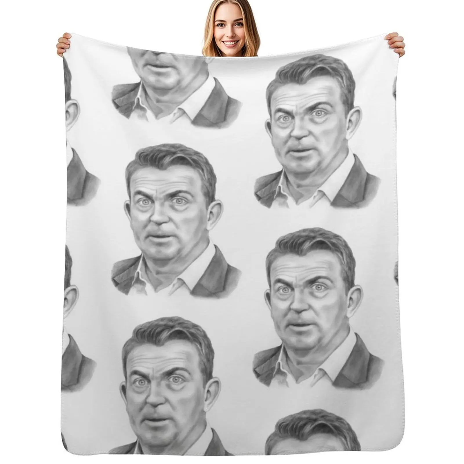 

Bradley Walsh Throw Blanket Warm Flannel Blanket for Couch Chair Bedroom