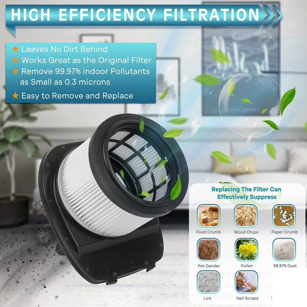 เปลี่ยนชิ้นส่วน HEPA Filter สําหรับ Shark IZ300 IZ300UK IZ320 IZ320UK เครื่องดูดฝุ่นอุปกรณ์เสริม