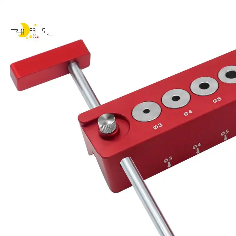 

AF95-3-12Mm Vertical Pocket Hole Jig Woodworking Dowel Drill Guide Self Centering Drill Bit Guide Jig Positioner Locator