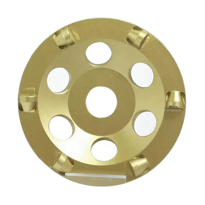 

Somebetter 7 Inch PCD Grinding Disc Plate Abrasive Diamond Grinding Cup Wheel With 24 Pieces Small PCD for Grinding Machine