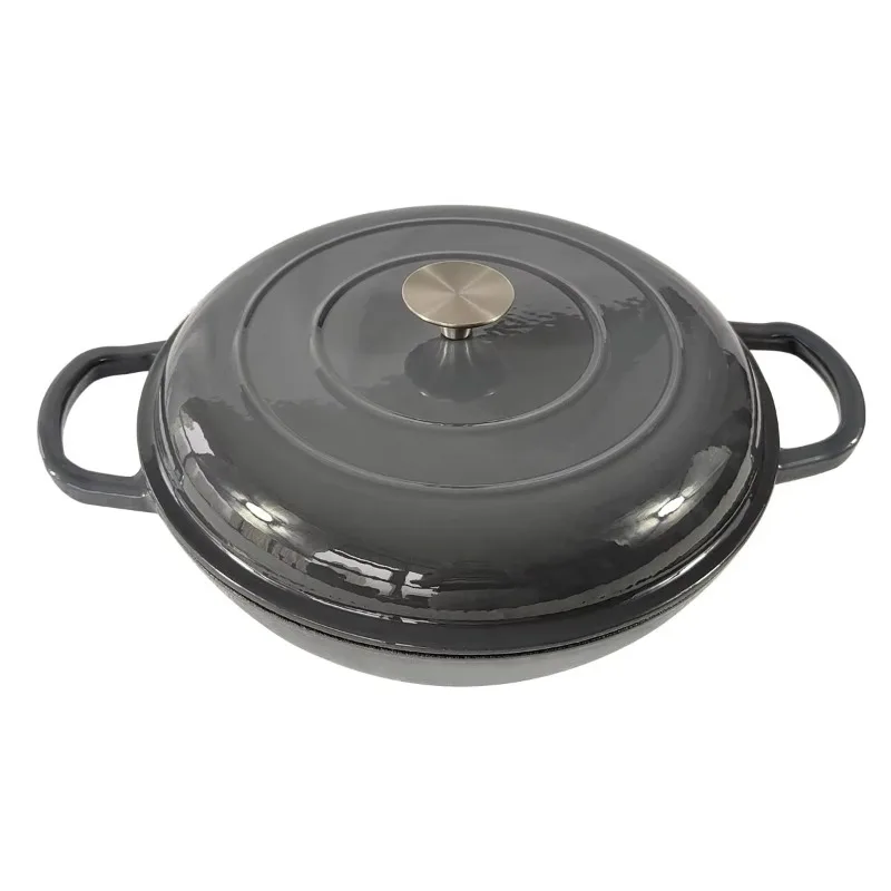 

12-Inch 3.8-liter non-stick enamel-coated cast iron oven casserole