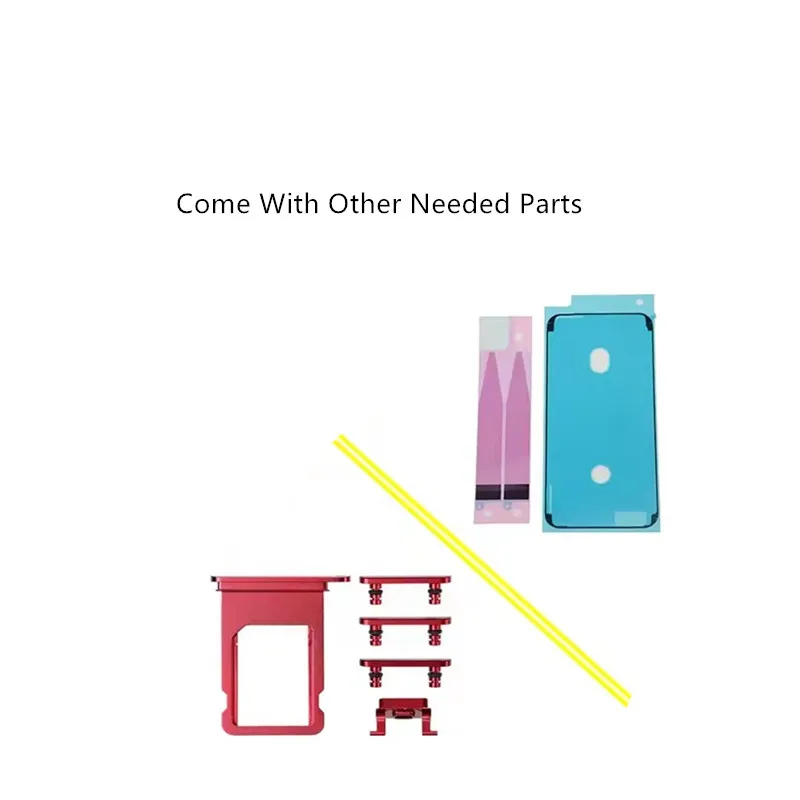 غطاء الإسكان الخلفي آيفون 14 برو ماكس OEM باب البطارية الخلفي الزجاج الخلفي مع إطار الهيكل علبة SIM أجزاء المفاتيح الجانبية 14 برو ماكس #6