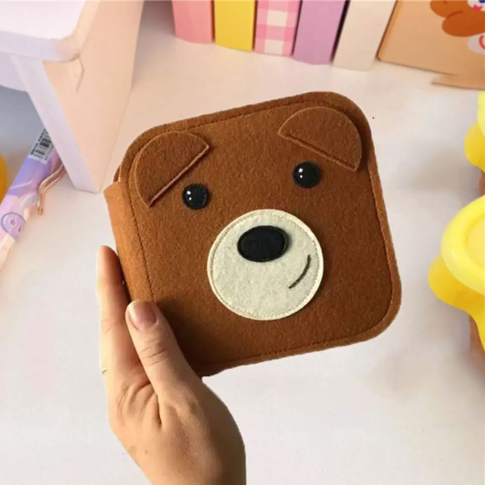 Aktivitätsbuch Bär Baby Stoffbuch Eltern-Kind-Pädagogisches Kinder Stoffbuch Cartoon Interaktives Puzzle Stoffbuch Kinder