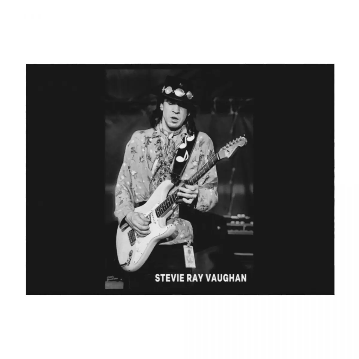 

Music Retro Vintage Stevie Ray Vaughan Throw Blanket Sofa Thermals For Travel Bed Fashionable Blankets