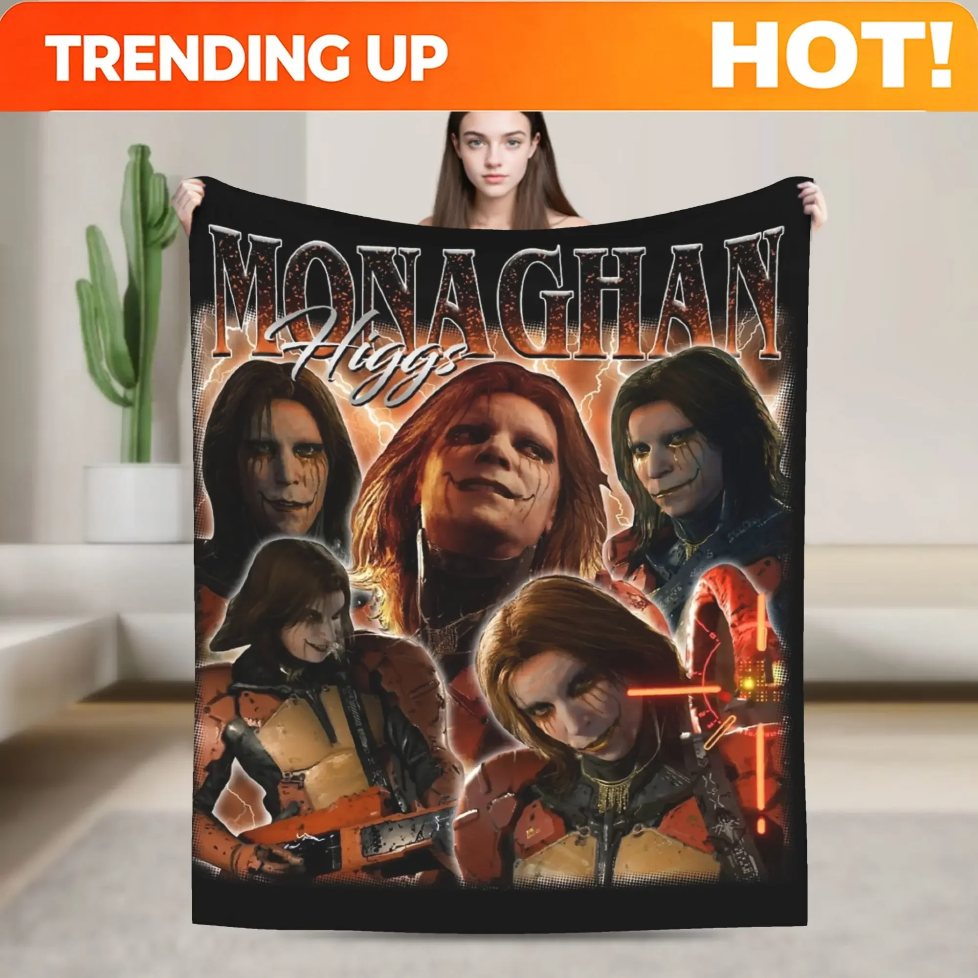 Custom Vintage Higgs Monaghan BootLeg 90s Retro Blanket Coral Fleece Plush All Season Death Stranding Throw Blankets For Sofa Th
