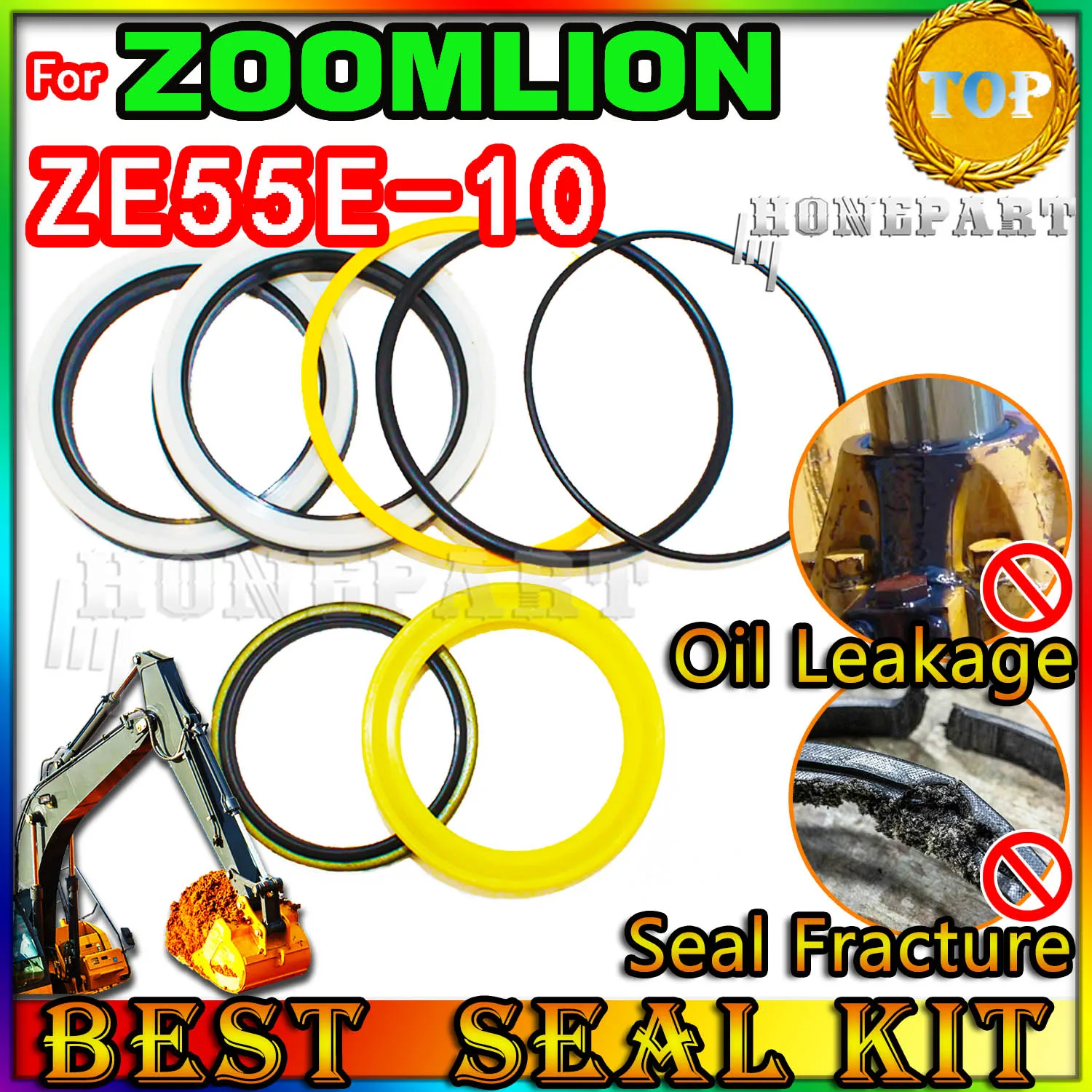 

For ZOOMLION ZE55E-10 Excavator Oil Seal Repair Kit ZE55E 10 Set Pack Heavy Master Excavating Machinery Maintenance Floating