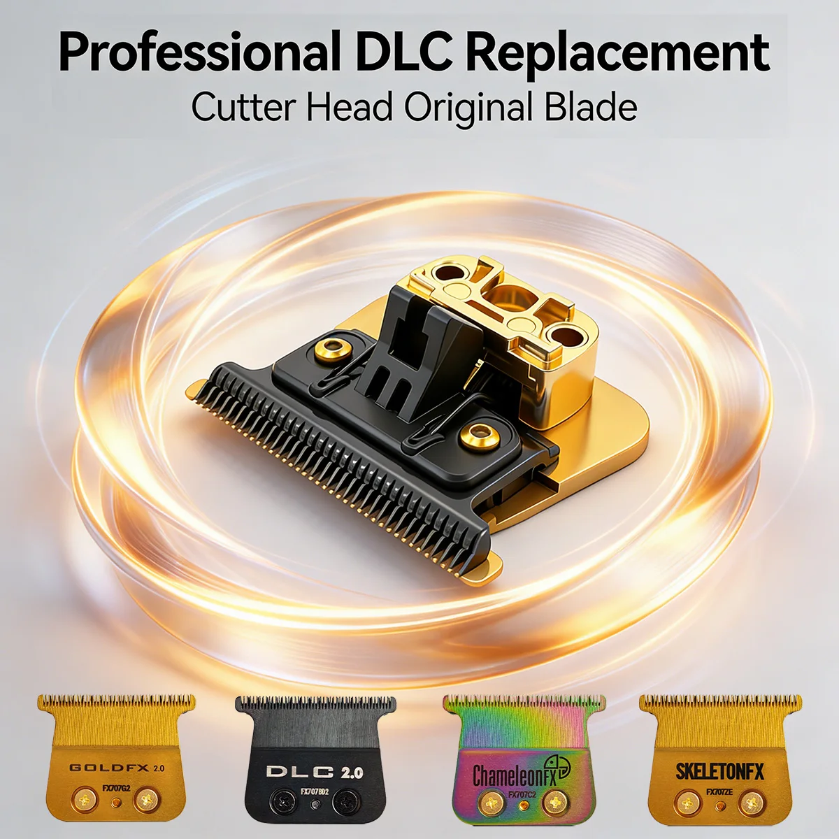 

Профессиональная сменная режущая головка DLC, оригинальное лезвие для парикмахерской машинки FX707, насадка для стрижки волос с глубокими зубьями, аксессуары с 2 винтами