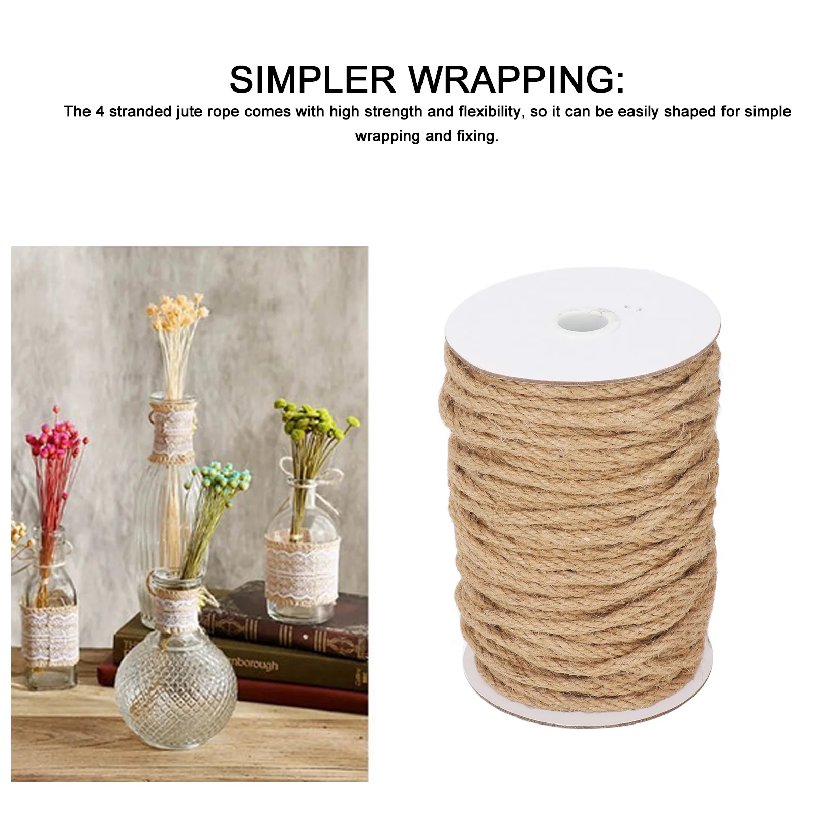 

ZK30 Safety and Security Twine for Jewellery Making DIY Crafts Wall Hanging Art Home Party Decorations cord