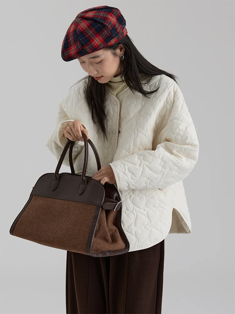 

Dwind2025 Women's Lightweight Cotton Jaet Casual Unlined Heart Stitching Vest Spring Autumn New Sle Korean Version